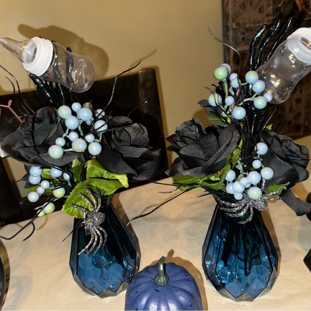 Halloween baby shower centerpiece